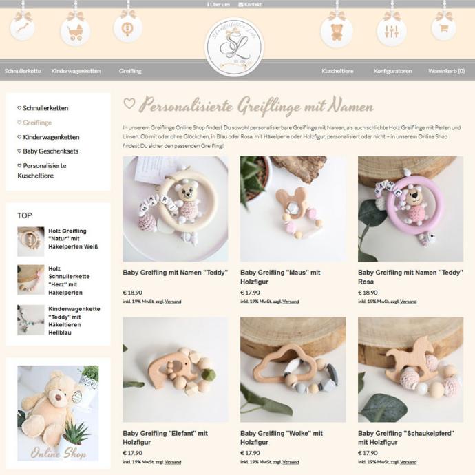 Schnullerketten Liebe - Onlineshop