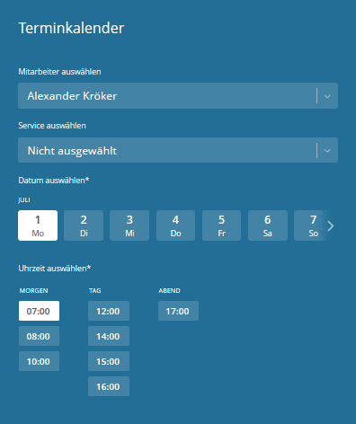 Online-Terminbuchung mit Bitrix24